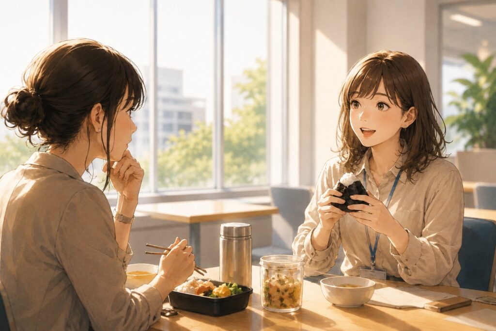 お昼のランチタイムに