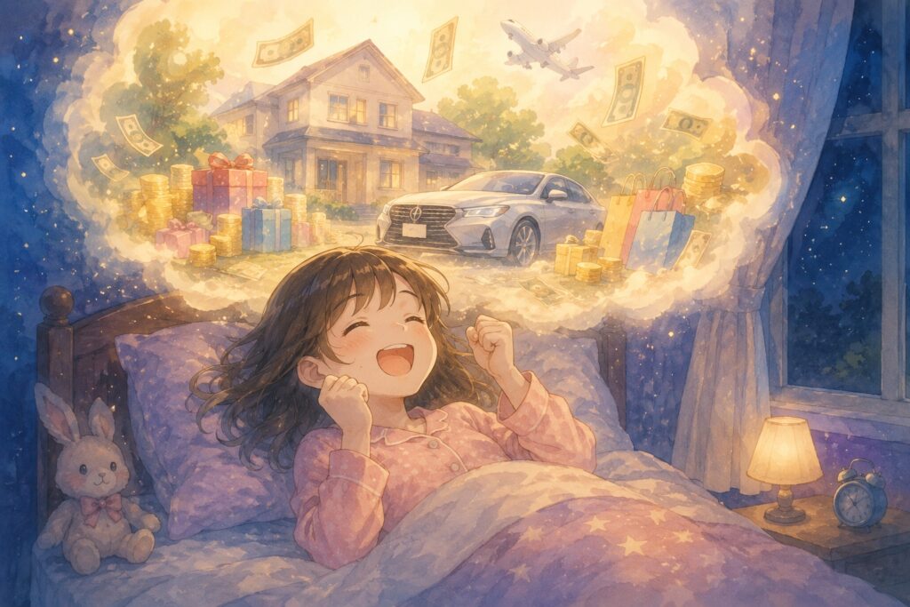 夢をみる少女